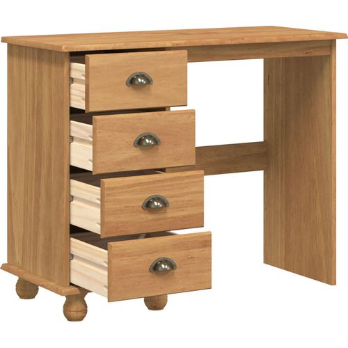 Schreibtisch 'ASKIM'mit Schubladen 95x40x75 cm Massivholz Kiefer, Schreibtische DesignMöbel Neu
