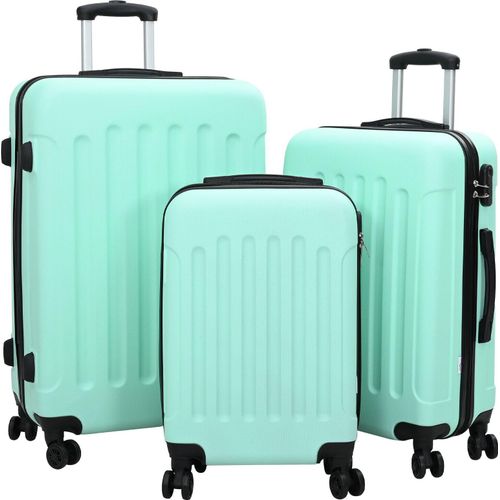 Kofferset 3 Teile Hardshell Minzgrün 20” 24” 28” ABS, Klassische Koffer DesignMöbel Neu