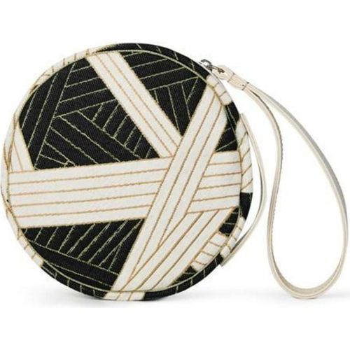 Missoni Nastri Runde Damen Clutch Tasche Leinwand Kosmetiktasche