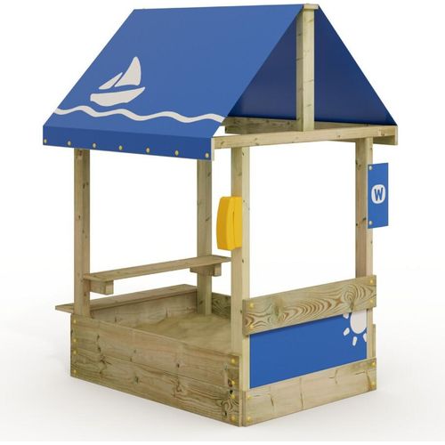 WICKEY Sandkasten Dinky mit Dach und Picknicktisch, Garten, Buddelkiste