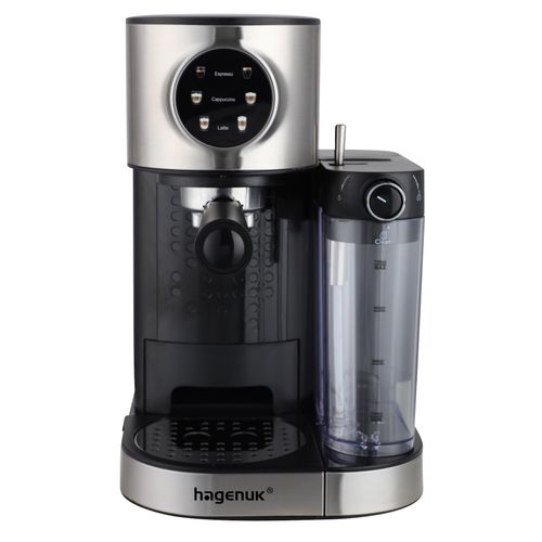HAGENUK Kaffeecenter Siebträgermaschine mit Milchaufschäumer