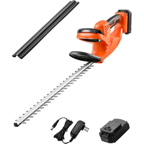 Akku-Heckenschere 51cm - Elektro-Heckentrimmer mit Doppelklinge - Hochleistungs-Gartengerät
