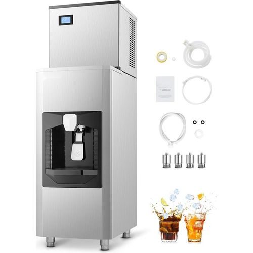 Kommerzieller Eiswürfelbereiter 226,8kg/Tag - Automatische Eiswürfelmaschine mit 80kg Vorratsbehälter