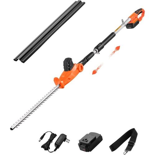 Akku Heckenschere Elektroheckentrimmer - 1200U/min 51cm Klinge - Effizienter Heckentrimmer