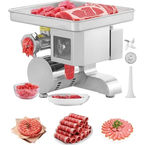 Kommerzieller Elektrischer Fleischwolf 5kg/Min - Wurstfüllmaschine 5mm - Leistungsstarker Metzgerei Fleischverarbeiter