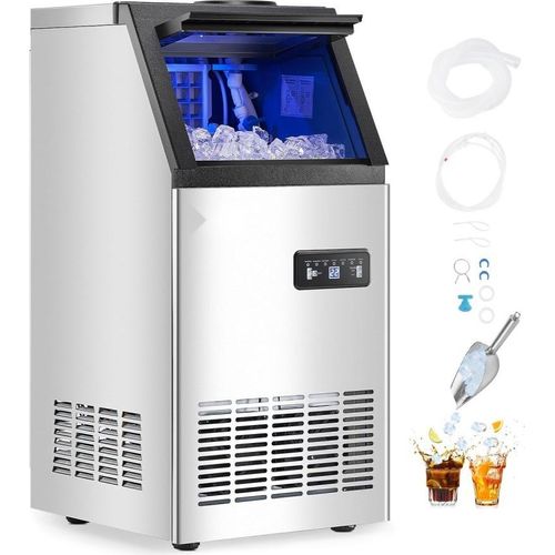 Kommerzieller Eiswürfelbereiter Freistehend, 80 lbs/24h Maschine, 36 Eiswürfel - Schrank-Eisbereiter