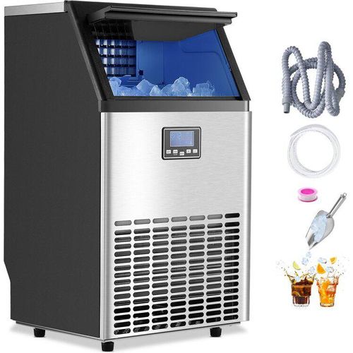 Kommerzieller Eisbereiter 45,36kg/Tag - Eismaschine für Restaurant mit LED Anzeige