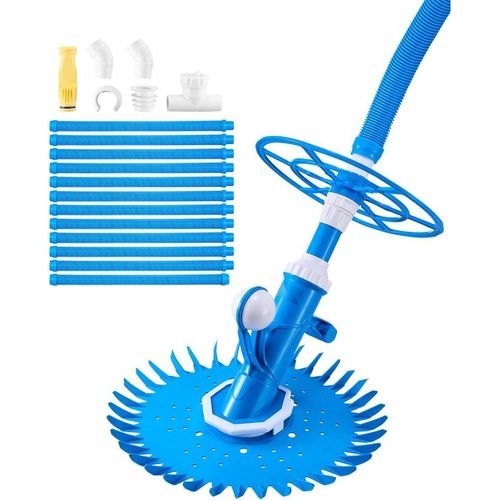 Poolsauger Bodenreiniger mit 12 Saugschläuchen - Effizienter Poolreiniger Saugfunktion-Set