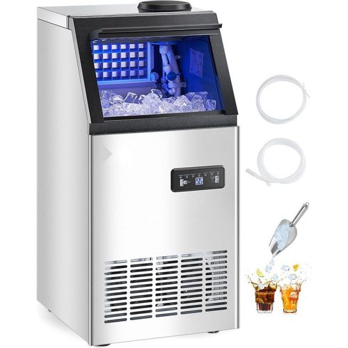 Industrieller Eisbereiter 50kg pro Tag - Selbstreinigende Eismaschine für Restaurants - Kommerzielle Eiswürfel Produktion
