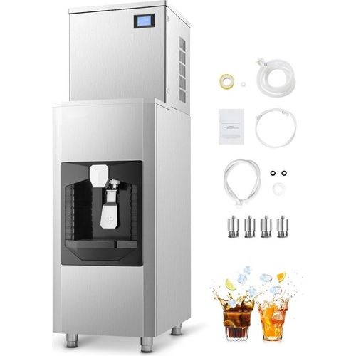Kommerzieller Eisbereiter 181kg/Tag - Automatischer Eiswürfelbereiter mit 80kg Vorratsbehälter
