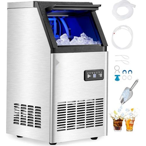 Professioneller Eisbereiter - Eismaschine für Restaurants - 45,36kg pro Tag - LED-Anzeige - Kommerzieller Gebrauch