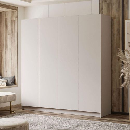 Kippbarer Kleiderschrank Schrank AUREL 4D KASCHMIR mit Push