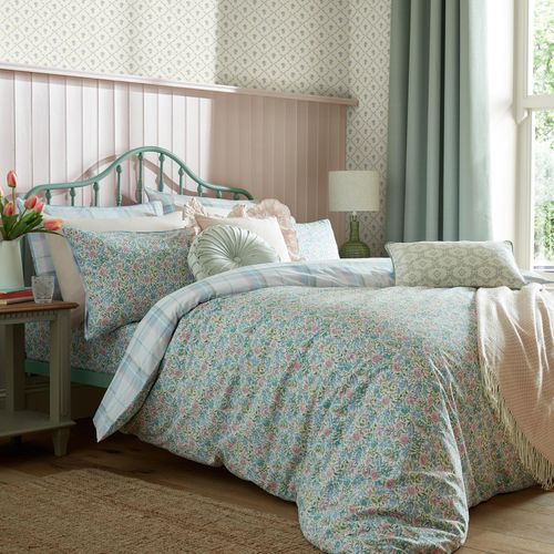 Laura Ashley - Sherston Powder Blue Bettbezug lits-jumeaux 230 x 220cm
