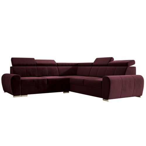 Ecksofa 255 cm Dunkelrot Rechte Seite Monolith 69 Apollo KN09