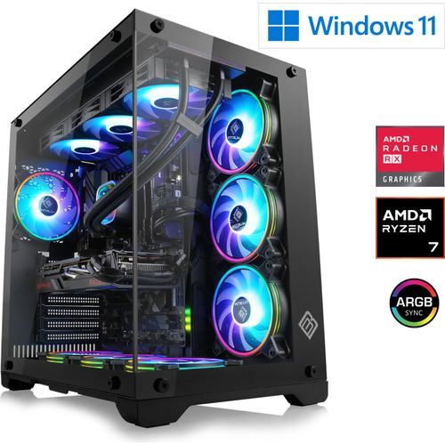 Gaming PC, AMD Ryzen 7 9800X3D, 4700 MHz, Radeon RX 9070 XT, 32 GB DDR5, 2000 GB, Windows 11 Home, USB 3.2 | M12310H