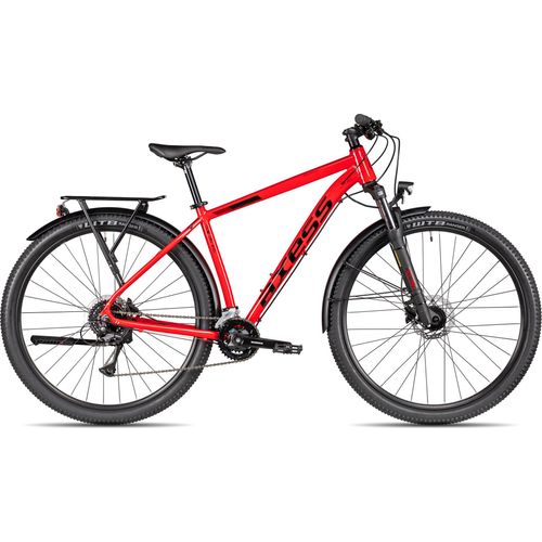 Axess SANDEE DX ATB alltagstaugliches All-Terrain-Bike 29 Zoll Rot 19 Zoll