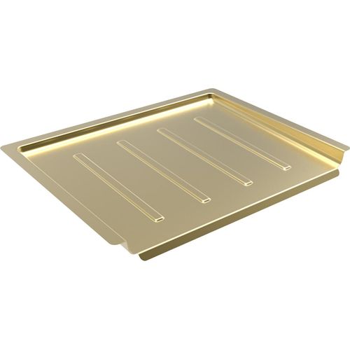 CARESSI mobile Tropffläche PVD GOLD für R0/R10 Spülen mit 40 cm Becken / Edelstahlabtropffläche