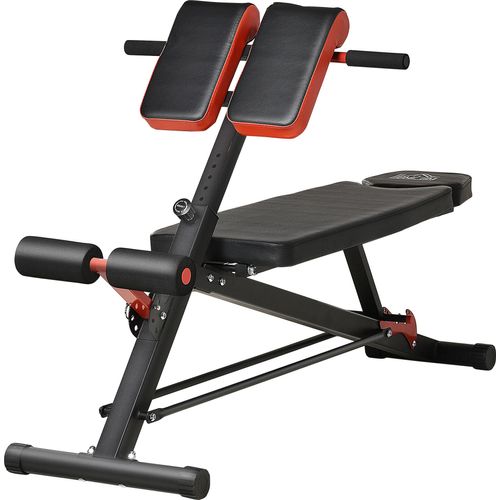 Multi-Hantelbank verstellbar Fitnessbank Schrägbank Bauchtrainer Schwarz 64 x 146 x 73,5-85 cm für effektives Training