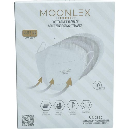 500x FFP2-Maske - 5-lagig, Mundschutz, Atemwegsschutz, Maske - MOONLEX