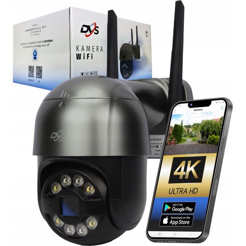 Outdoor Wifi Kamera 4K Ultra Hd 8Mpx Mit Bewegungserkennung Und Audio 360° Smart