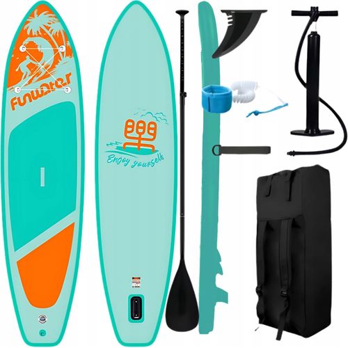 Board Sup 350Cm Funwater - Aufblasbar, Komplett Mit Paddel, Pumpe Und Abdeckung