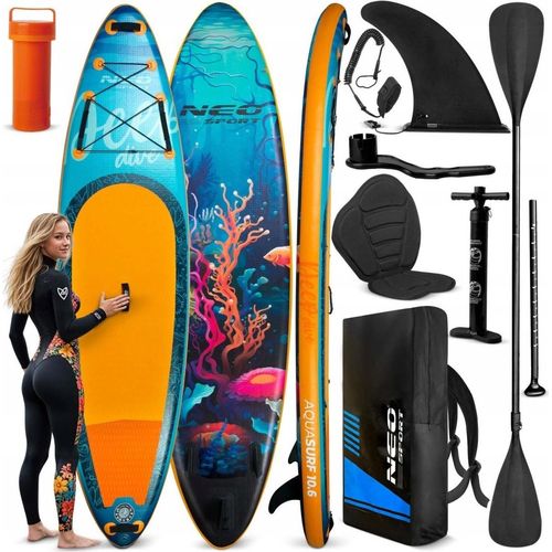 Board Sup Aquasurf 320X84X15Cm Drop Stitch Set: Paddel, Pumpe, Leash