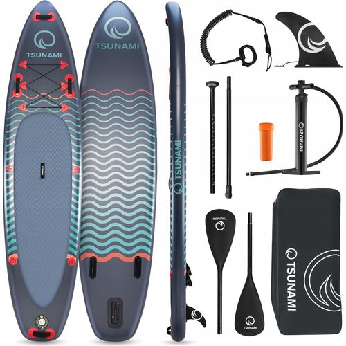 Sup Tsunami Board 350Cm - Aufblasbar Mit Paddel Und Schwimmzubehör