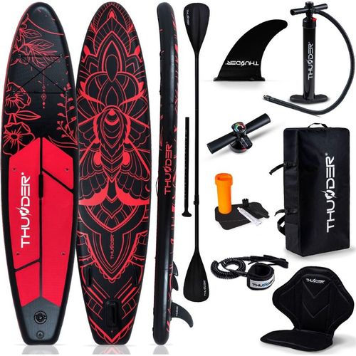 Sup 320Cm Brett Mit Pumpe, Sitz Und Verstellbarem Paddel - Stabiles Kajak