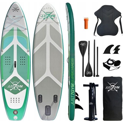 Sup 320Cm Aufblasbares Zweischichtbrett Mit Sitz Und Paddel 2In1 Fitness