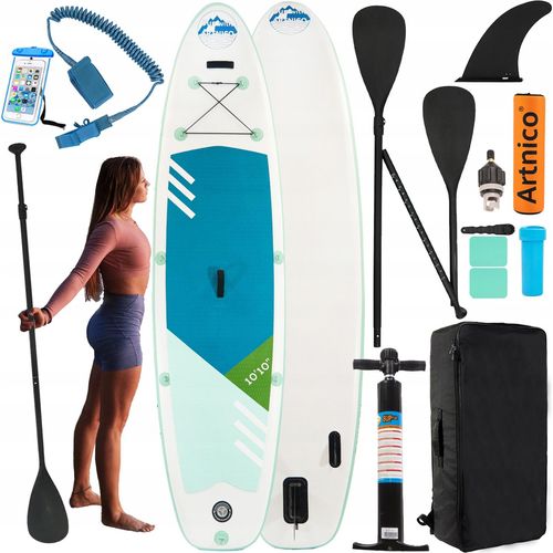 Brett Sup 330Cm Artnico Gepumpt, Stabil Und Sicher, Ruder + Pumpe