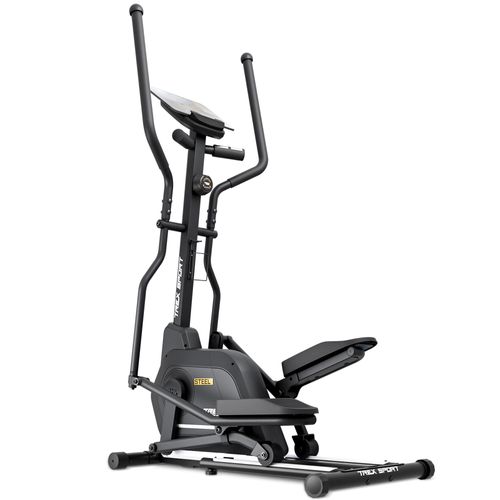 TREX SPORT Crosstrainer TX-700CT STEEL | Ellipsentrainer mit 14-stufigem Widerstand, Pulssensoren, Bluetooth | mit Trainingsprogramme, bis 125 kg