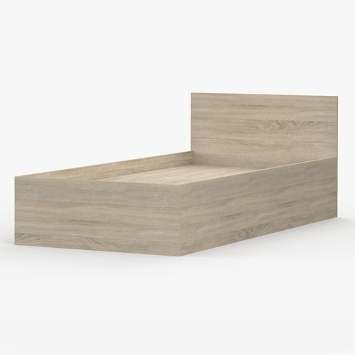 Kinderbett Bett Bettgestell Einzelbett Bett mit Bettkasten 90cm Sonoma Eiche ohne Matratze Jonas 46