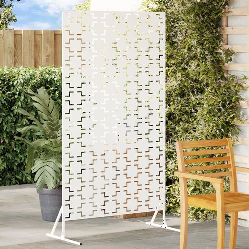 Metallzaunpanel Weiß Metall Groß Dekorative Intarsien, Drahtzäune DesignMöbel Neu