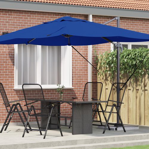 Azurblauer Cantilever-Sonnenschirm Azurblau, Markisen DesignMöbel Neu