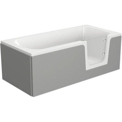 Badewanne mit Tür rechts SCHULTE Q1 75 x 160 cm alpinweiß glänzend mit befliesbarer Front- und Seitenverkleidung D80074R4