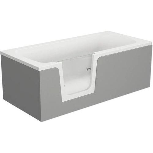 Badewanne mit Tür links SCHULTE Q1 75 x 170 cm alpinweiß glänzend mit befliesbarer Front- und Seitenverkleidung D80081L4