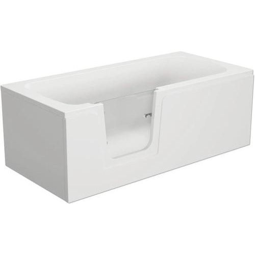 Badewanne mit Tür links SCHULTE Q1 75 x 170 cm alpinweiß glänzend mit Front- und 2 Seitenschürzen D80087L4
