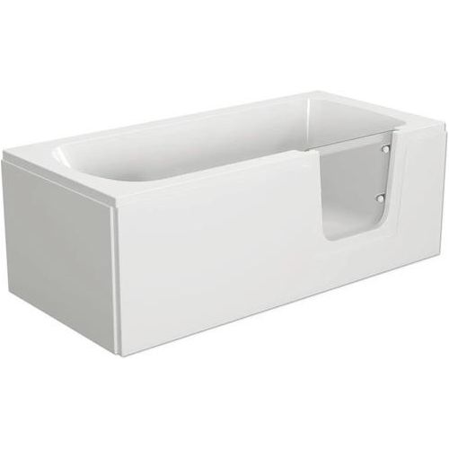 Badewanne mit Tür rechts SCHULTE Q1 75 x 160 cm alpinweiß glänzend mit Front- und 2 Seitenschürzen D80073R4