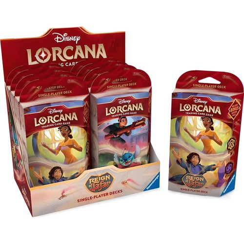 Ravensburger Disney Lorcana Tcg Reign Of Jafar Starter Decks Display Sammelkarten 8 Beutelchen One Size