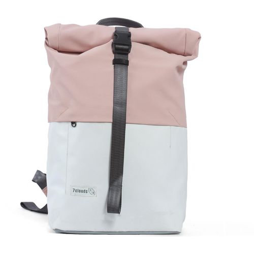 7clouds Rolltop-Rucksack Kira 7.1 white-light rose