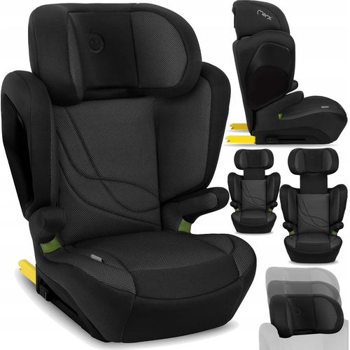 Autositz Momi Mei Schwarz Isofix 15-36Kg 9-Fach Kopfstütze