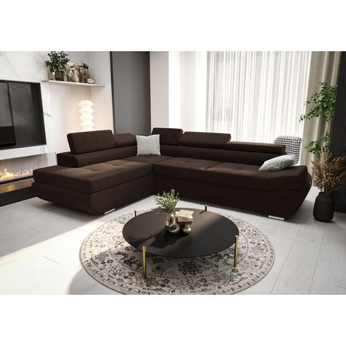 Ecksofa 280 cm Schwarz Links Kronos 07 Kongo RBN03