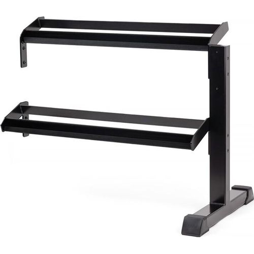 tiguar Modul für Hantelständer ohne Endkappen Erweiterungselement für modulare Hantelracks, 109,7 cm Länge, 66,4 cm Tiefe, 88,6 cm Höhe, 3 mm Stahl, gummierte Ablagen, Blockaden an den Enden,