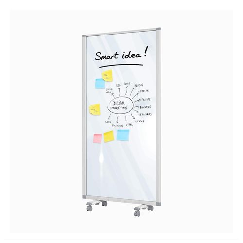 Master of Boards Mobile Trennwand Präsentationsboard Transparent 1-teilig