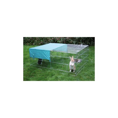 Kerbl Freilaufgehege 144x112x60 cm Gehege für Hasen Kaninchen Auslaufgehege