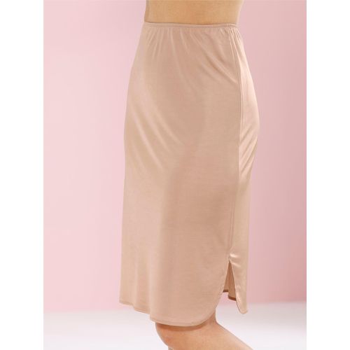 Unterrock NINA VON C., Damen, Gr. 46, braun (camel), 81% Viskose, 19% Polyester, unifarben, Röcke