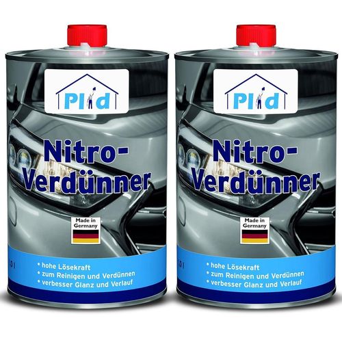 Nitro-Verdünner 2L / Reiniger Lack-Verdünner Verdünner Pinselreiniger Farblos