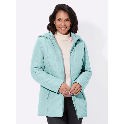 Steppjacke CASUAL LOOKS, Damen, Gr. 52, grün (kalkmint), 100% Polyester, Wattierung:100% Polyester, unifarben, Langarm, Jacken