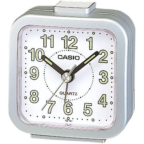 Quarzwecker CASIO, silber (silberfarben), Wecker, Wecker, Reisewecker, Leuchtzeiger, Geschenkidee, Schlafzimmer