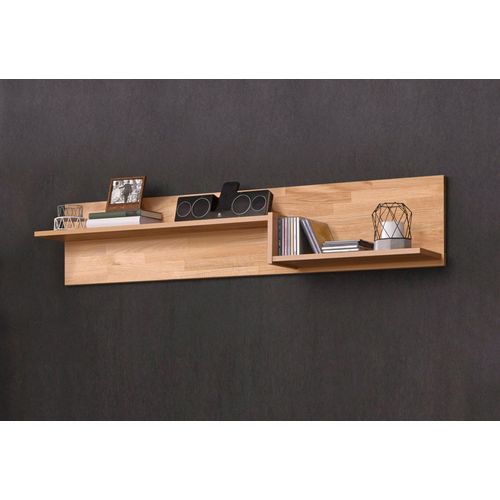 Wandregal HOME AFFAIRE, braun (eiche teilmassiv), Regale, Breite 140 cm, teilmassiv, FSC-zertifiziert